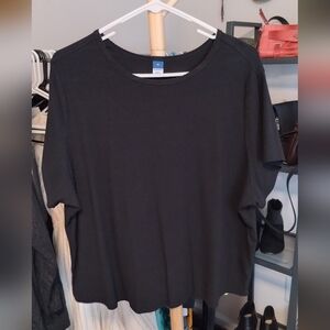 EUC Old Navy Black Ribbed Short Sleeve Tee
